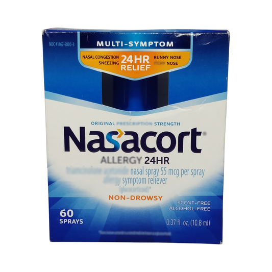 Nasacort Multi-Symptom 24 Hr Nasal Relief 60 Sprays, 0.37 oz / 10.8 ml