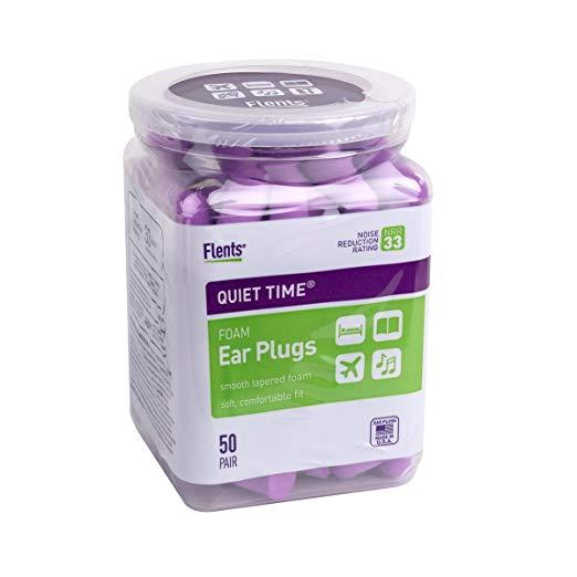Flents Quiet Time From the USA Foam Ear Plugs 50 Pair (NRR 33)