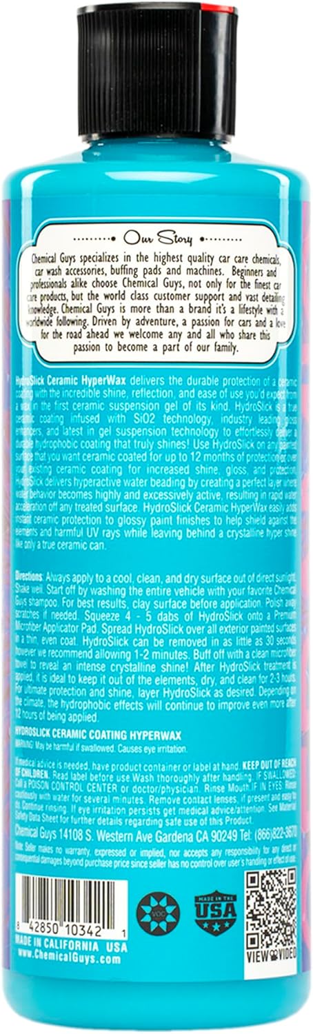 Chemical Guys HydroSlick Ceramic Coating Hyperwax, 473 ml / 16 fl. oz, ( WAC22916)
