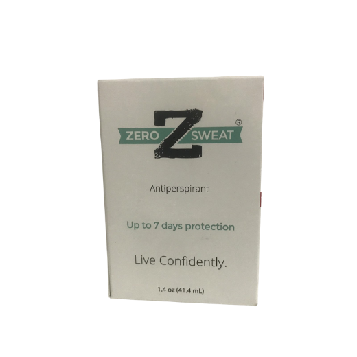 ZeroSweat Antiperspirant Up-to 7 Day Protection, Roll-On, 1.4 oz. / 41.4ml