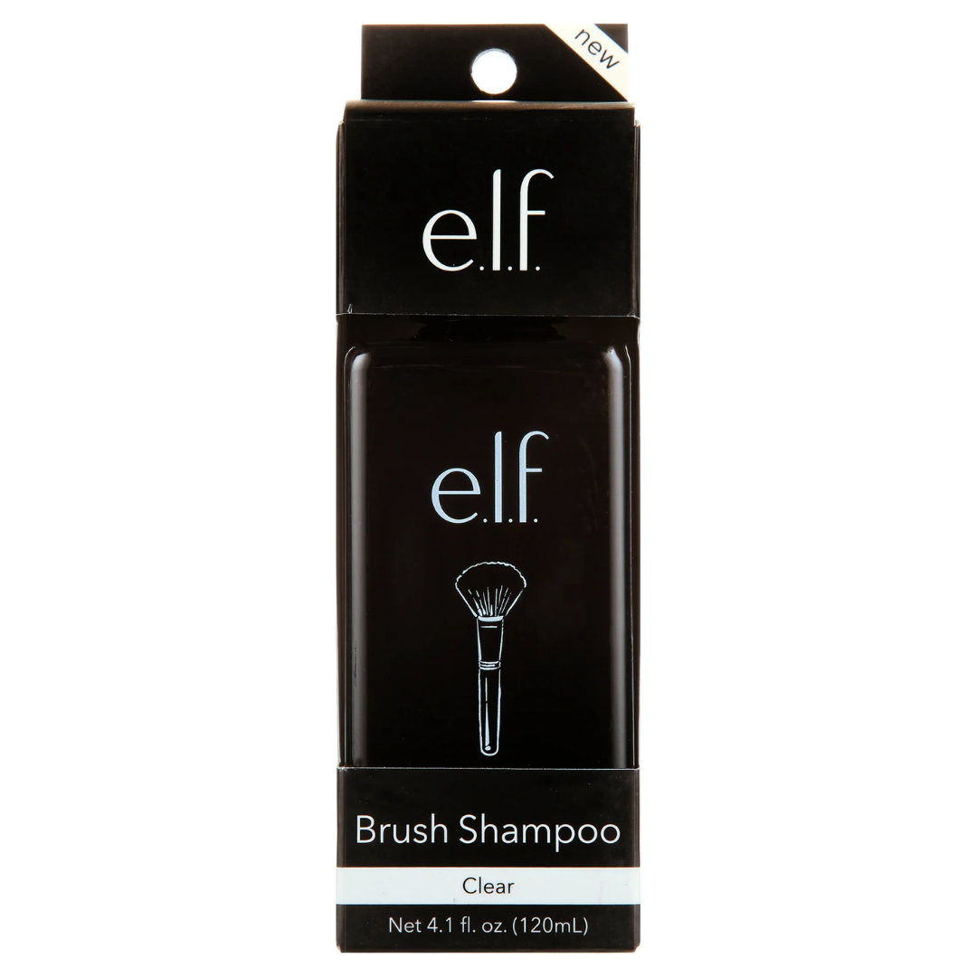 ELF Makeup Brush Shampoo Clear, 1.4 oz / 120 ml