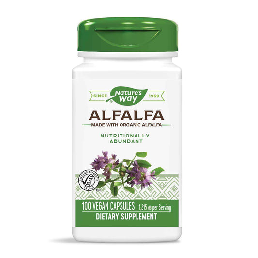 Nature's Way Organic Alfalfa 1,215mg Per Serving, 100 Vegan Capsules