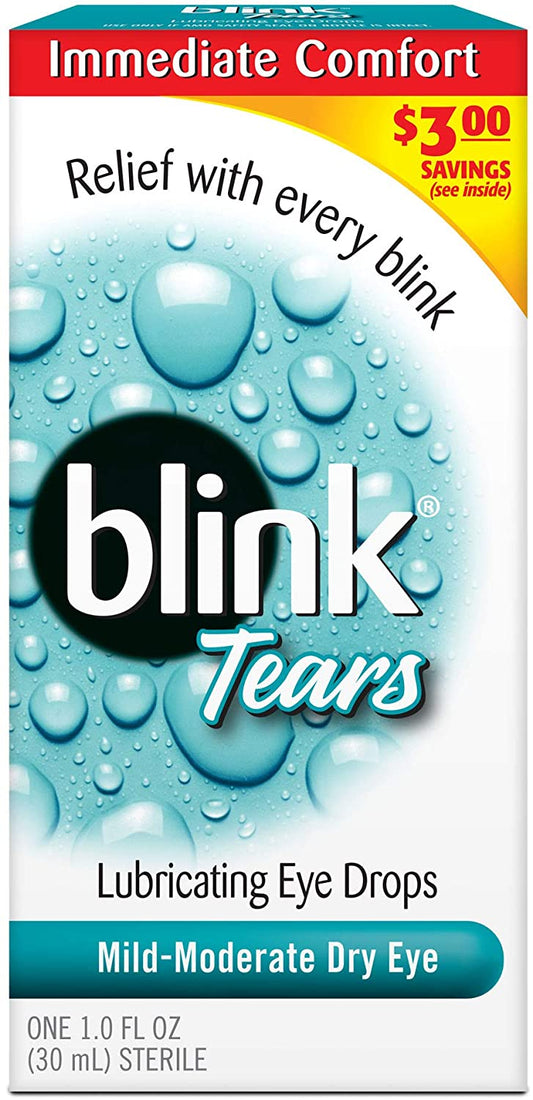 Blink Tears Lubricating Eye Drops, 1 oz. / 30ml