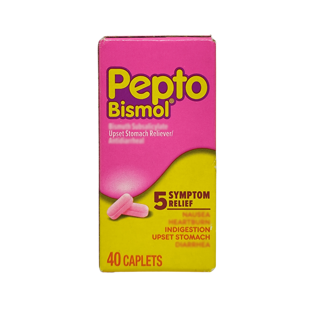 Pepto Bismol Upset Stomach Reliever, 40 Caplets