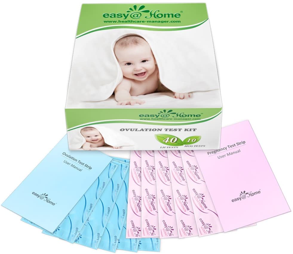 Easy at Home Ovulation Test Kit 40LH +10HCG, Powered by Premom App