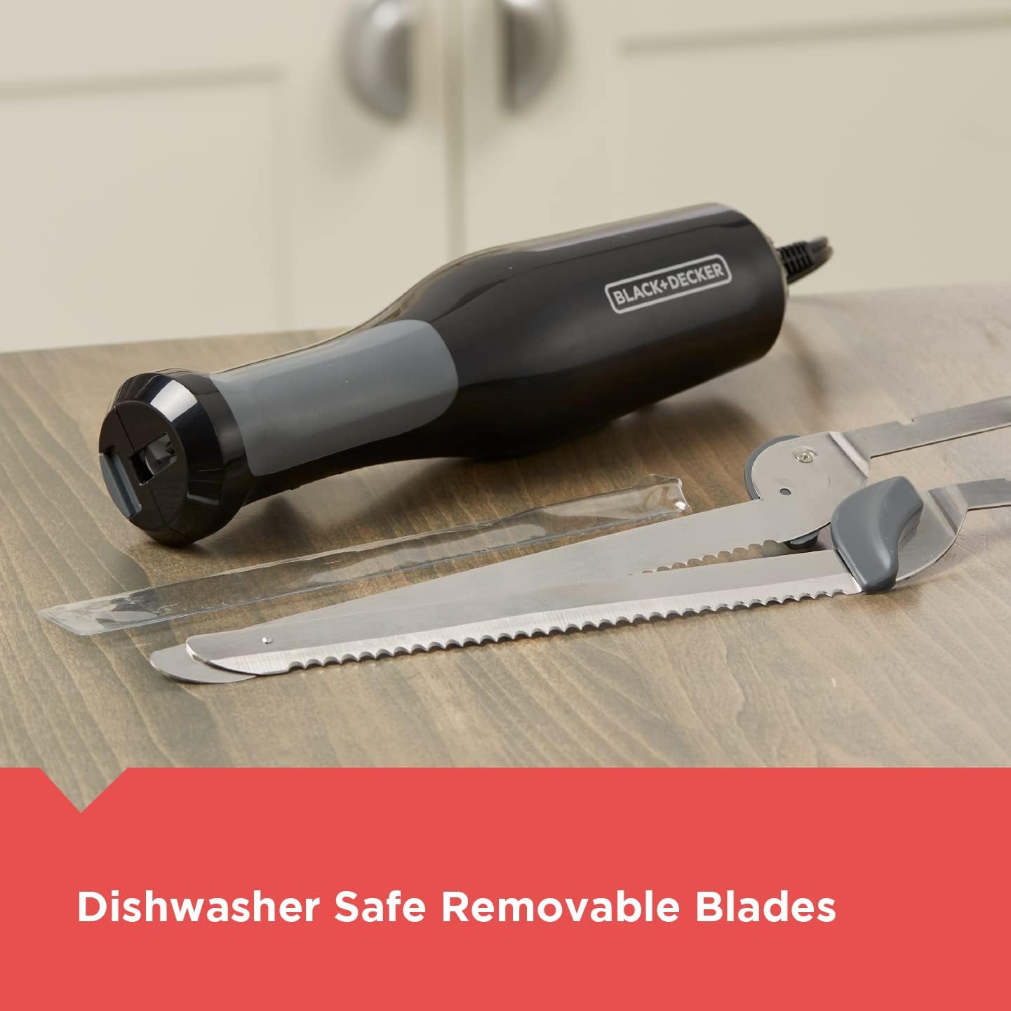 BLACK+DECKER Comfort Grip 9 Inch Electric Kitchen Knife, 120 V