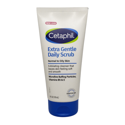 Cetaphil Extra Gentle Daily Scrub Exfoliating Cleanser, 6 oz / 178 ml