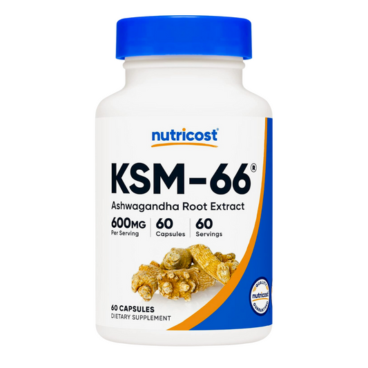 Nutricost KSM-66 Ashwagandha Root Extract 600mg Supplement 60 Capsules