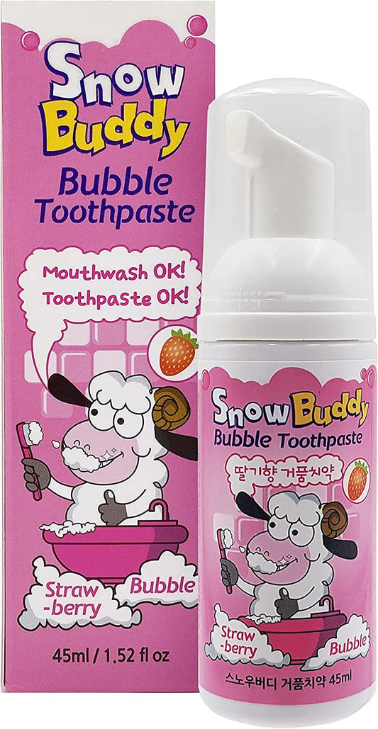 Snow Buddy Bubble Kid's Toothpaste Strawberry 1.52 oz