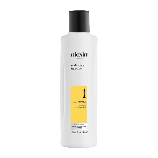 Nioxin Cleanser Shampoo System 1, Step 1, Natural Hair Light Thinning, 300ml