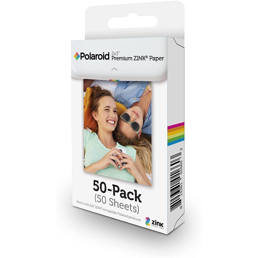 Polaroid 2 x 3ʺ Premium Zink Photo Paper, 50 Sheets (PACKAGING MAY VARY)