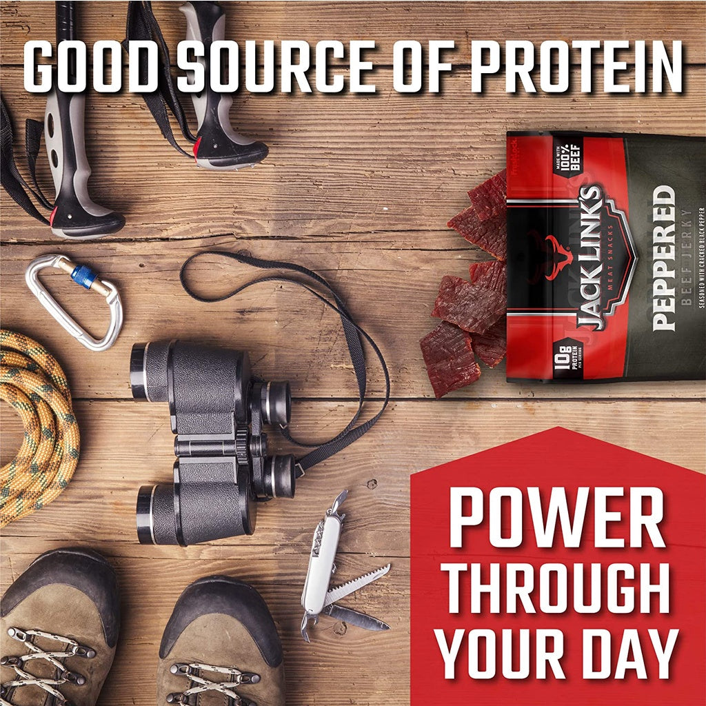 Jack Link’s Beef Jerky Peppered, Made with 100% Premium Beef, 9 oz. / 255g