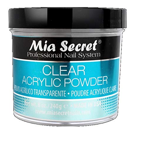 Mia Secret 4oz Liquid Monomer + 4oz Clear Acrylic Powder Nail Art System