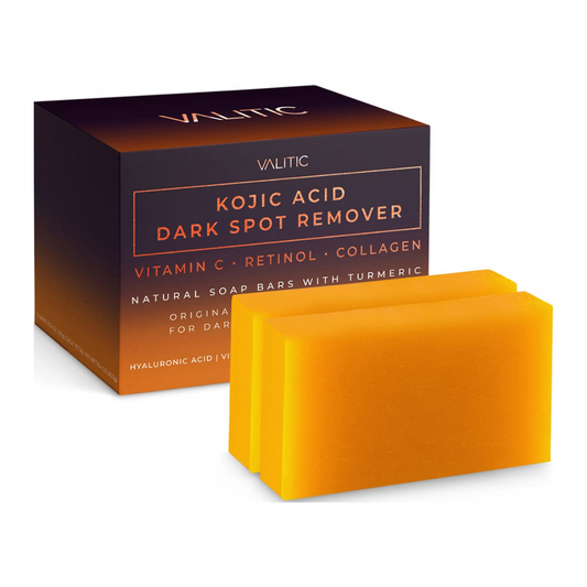 Valitic Kojic Acid Dark Spot Remover Original Japenese Complex Soap Bars 2 Pack