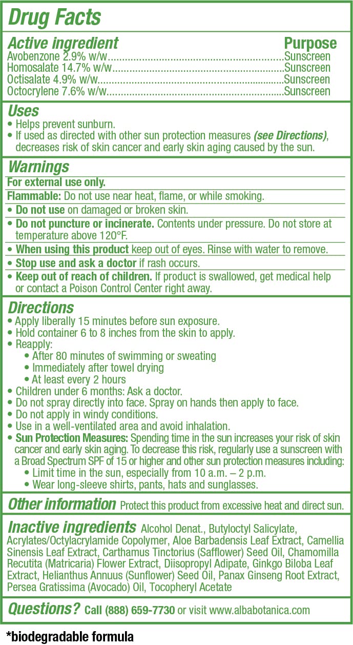 Alba Botanica Sensitive Sunscreen Broad Spectrum SPF 50 Fragrance 6 Oz (171g)