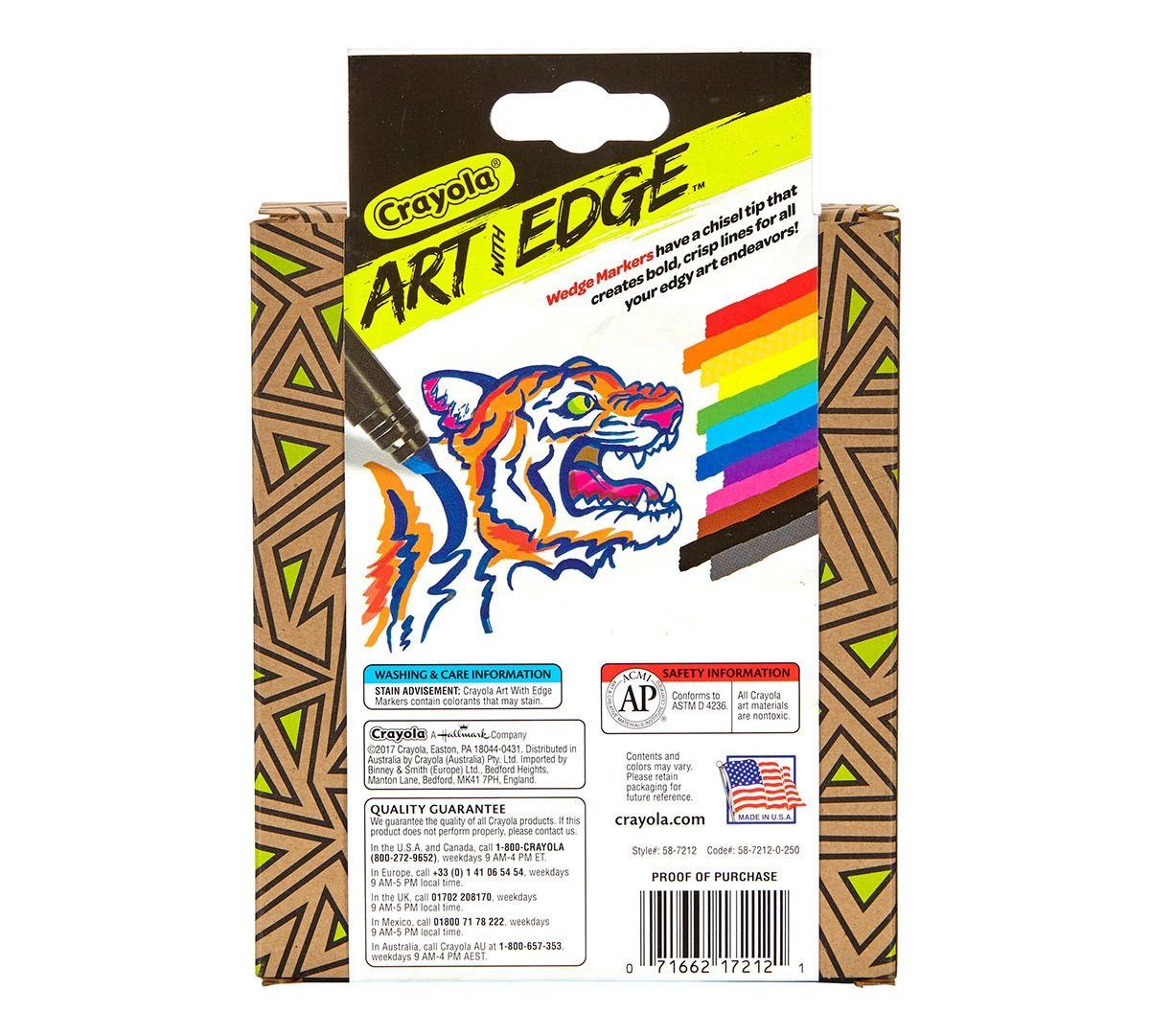 Crayola Art with Edge, 12 ct. Broad Line Wedge Markers (58-7212)