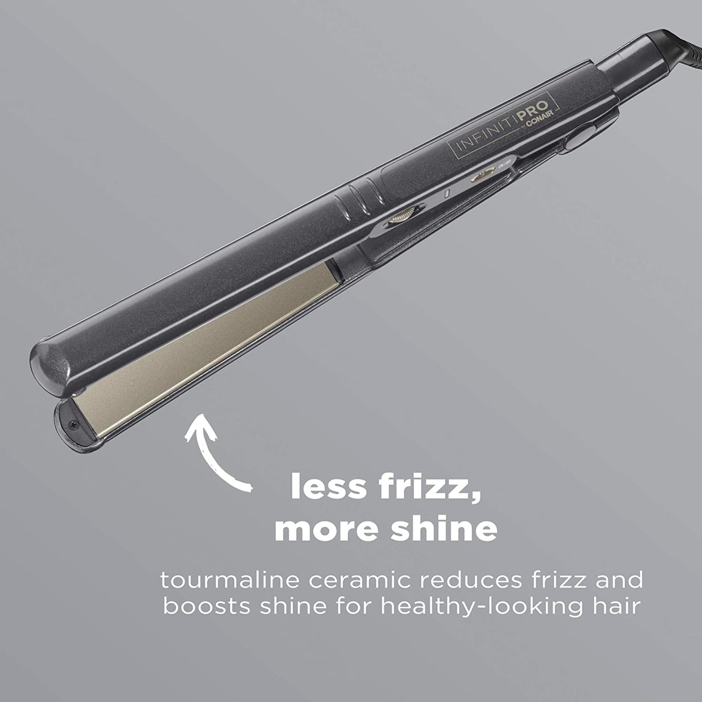 INFINITIPRO BY CONAIR Tourmaline Ceramic Flat Iron, 1-inch, 120 V