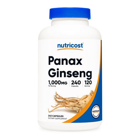 Nutricost Panax Ginseng 1000mg Supplement 240 Capsules