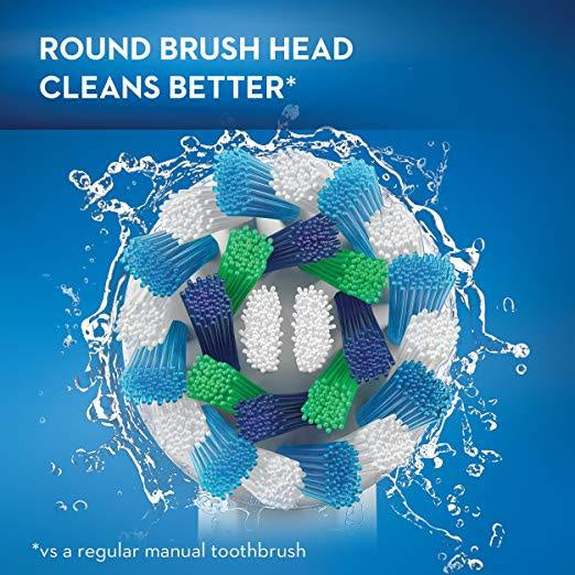 Oral-B White Pro 1000 Power Rechargeable Electric Toothbrush, Powered by Braun