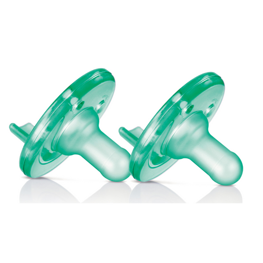 Philips Avent Soothie Pacifier, 0-3 Months, Green, 2 Pack, SCF190/01