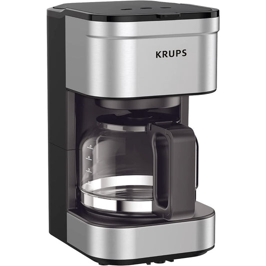 KRUPS Simply Brew Compact Filter Drip Coffee Maker, 5 Cup (Silver)
