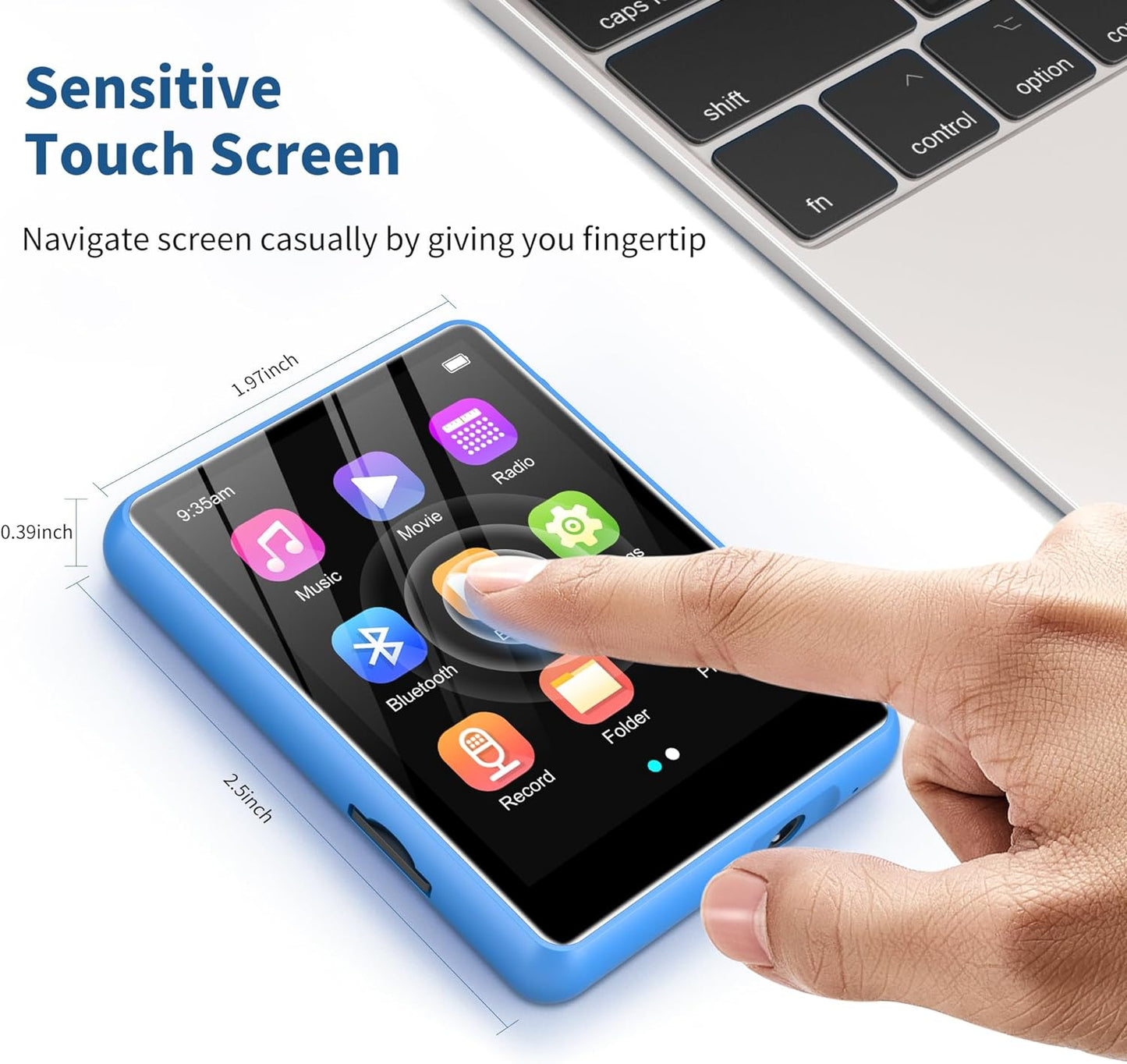 Swofy M4 Music Player with Bluetooth 64GB (Earphones Included)