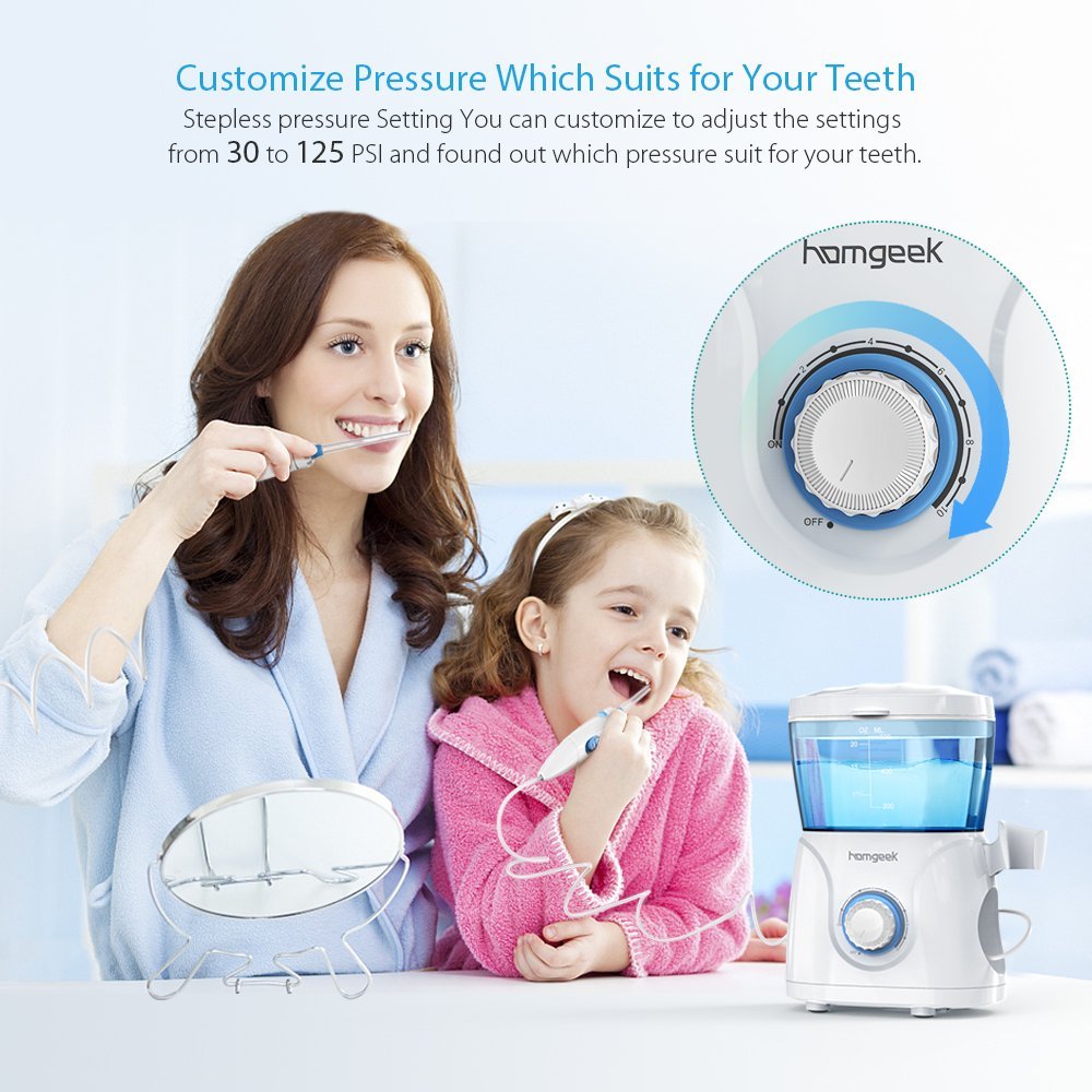 AUTHENTIC Homgeek Oral Irrigator Dental Water Flosser Water Pick Teeth Cleaner