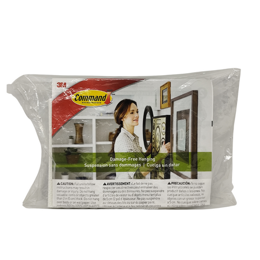 3M Command Damage-Free Wall Picture White Hanging Strips Up to 20 lbs., 32 Strips
