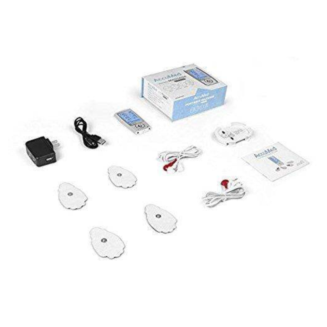 Accumed Ap212 Portable Tens Unit Electronic Pulse Massager With 16 Modes