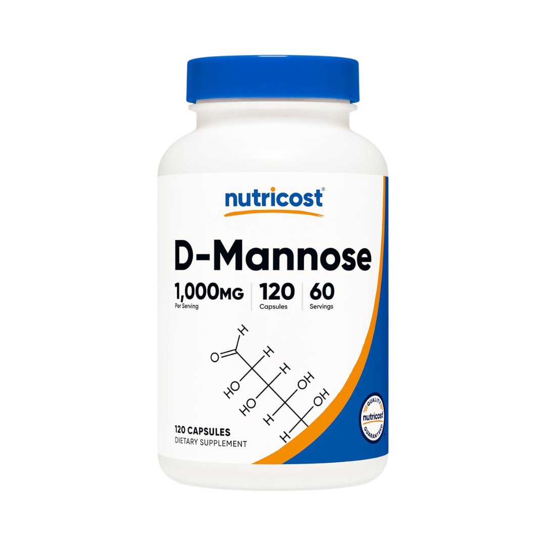 Nutricost D-Mannose 1,000 mg, 120 Capsules