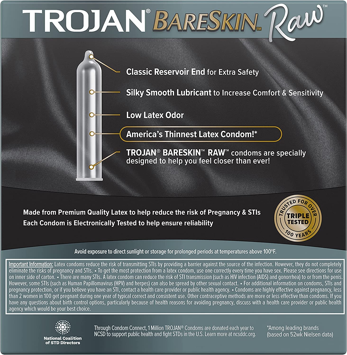 Trojan BareSkin Raw Lubricated Latex Condoms (24 Count) – arenade.ph