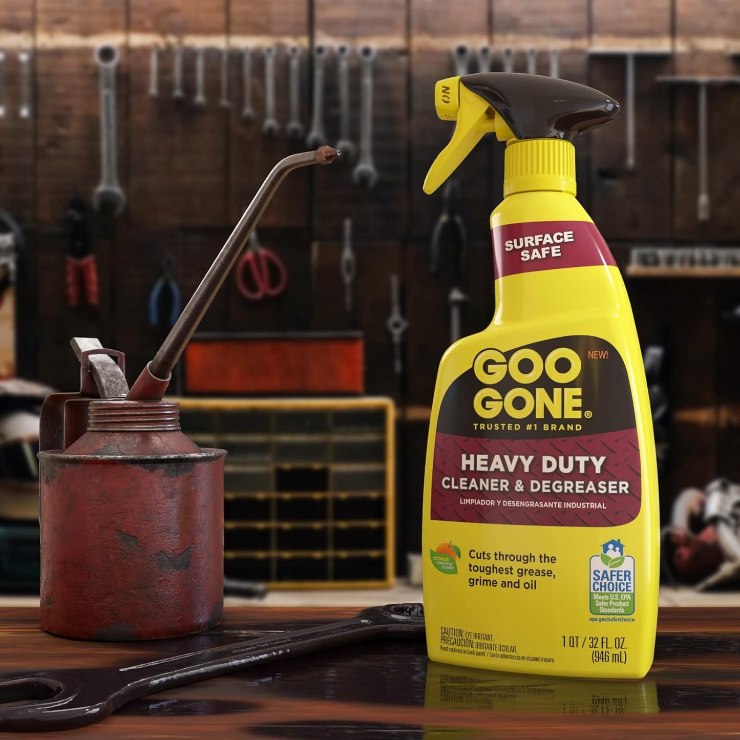 Goo Gone Heavy Duty Cleaner & Degreaser Citrus Cleaning Power 32 fl oz / 946ml