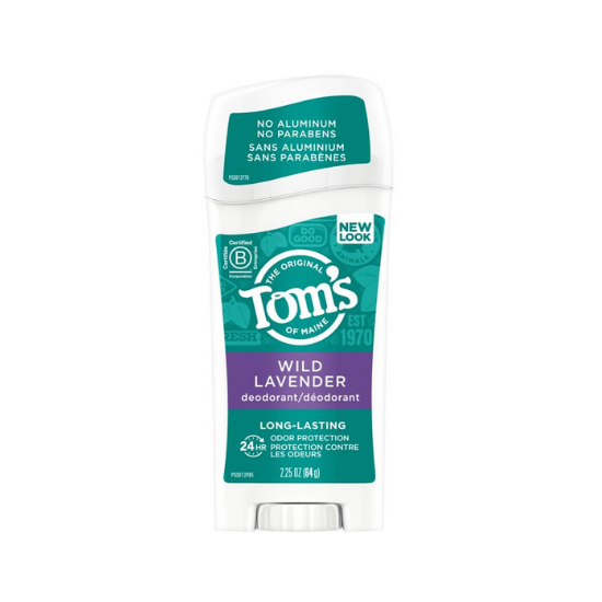 Tom's of Maine Long Lasting Deodorant Wild Lavender, 2.25 oz, / 64g