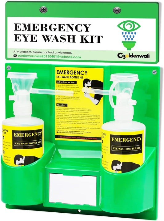 Goldenwall Plastic Cleaner Double Empty Bottles 2 Count