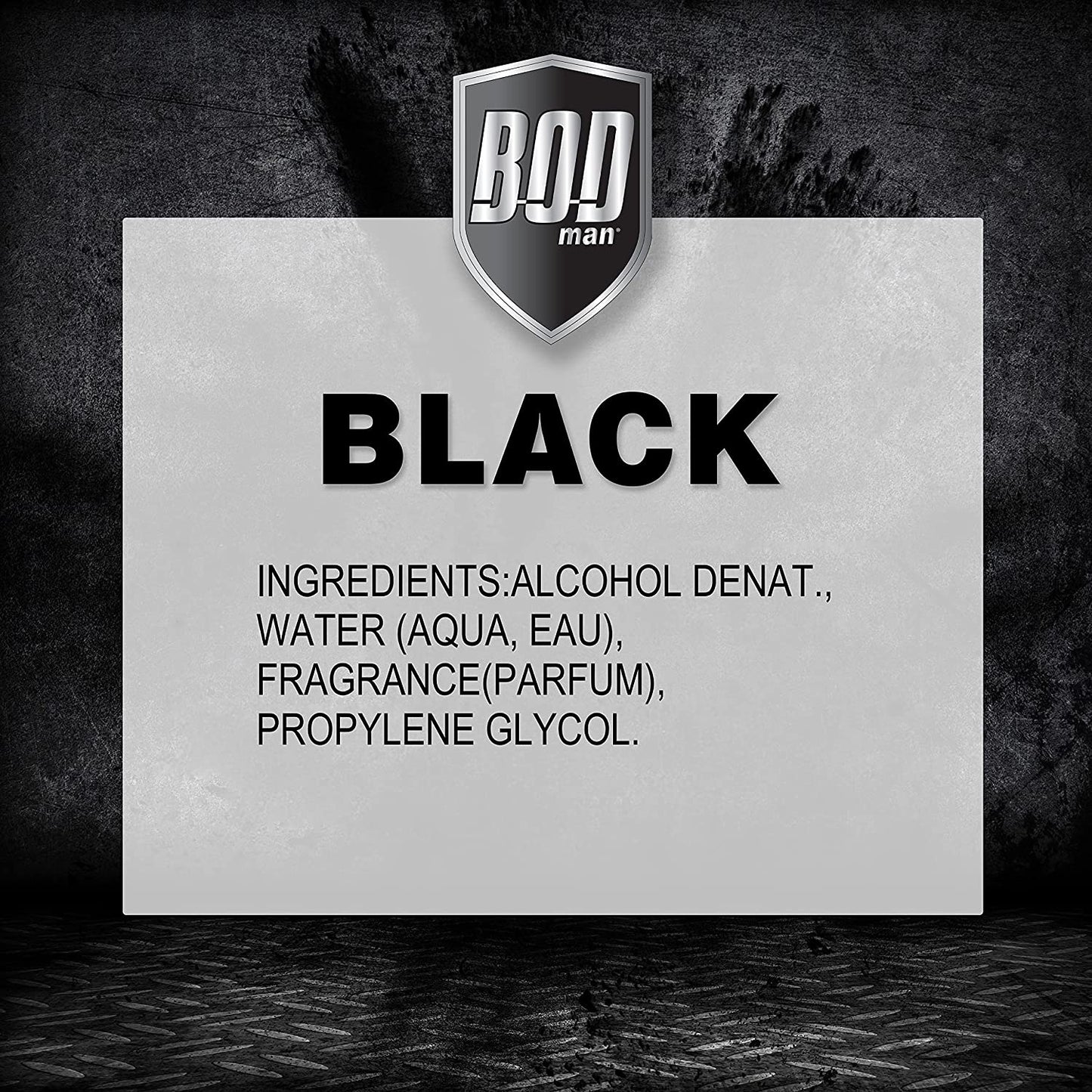 BOD Man Black Fragrance Body Spray, 8 fl.oz / 236ml