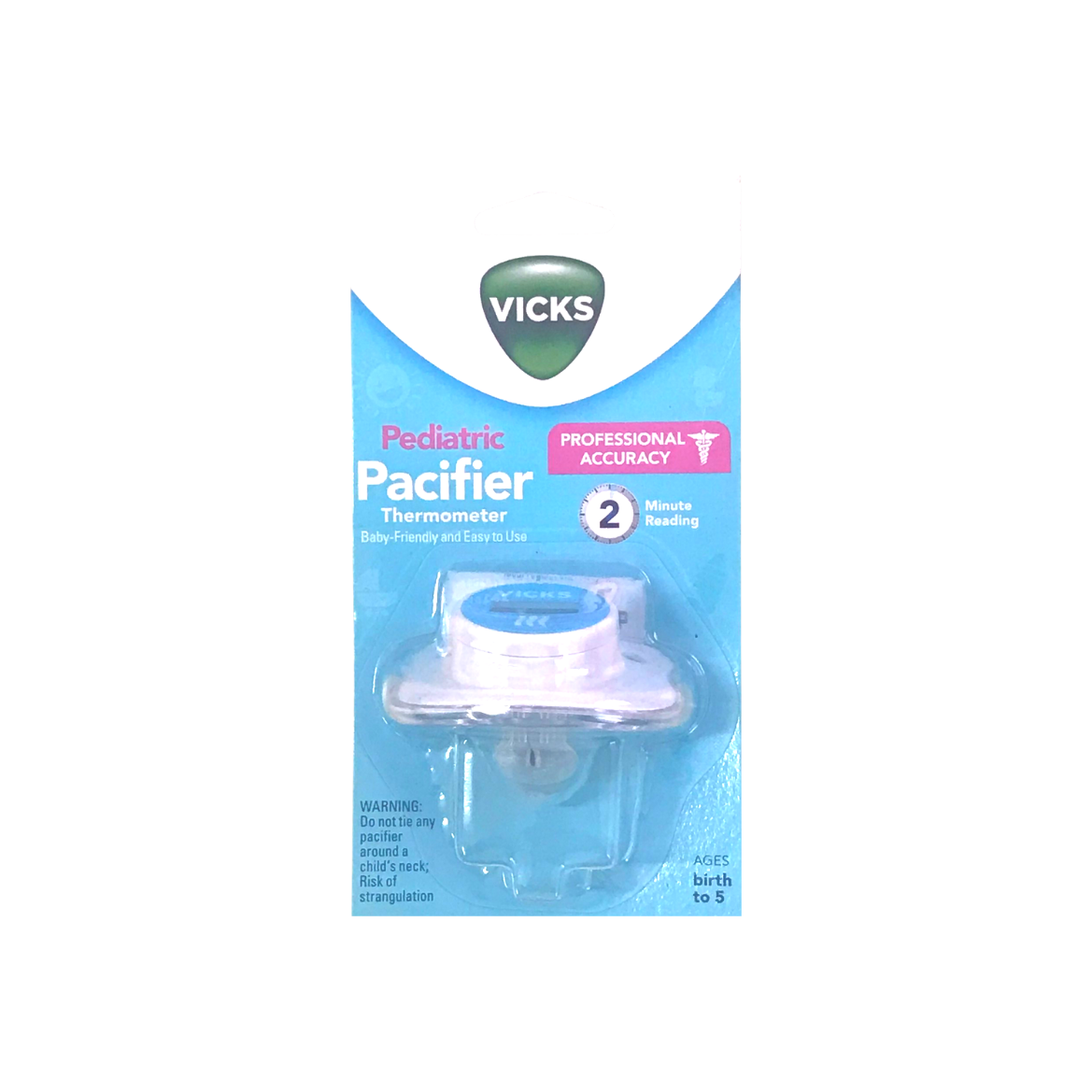 Vicks Pediatric Pacifier Thermometer For Baby V925P-A-V 1 Count