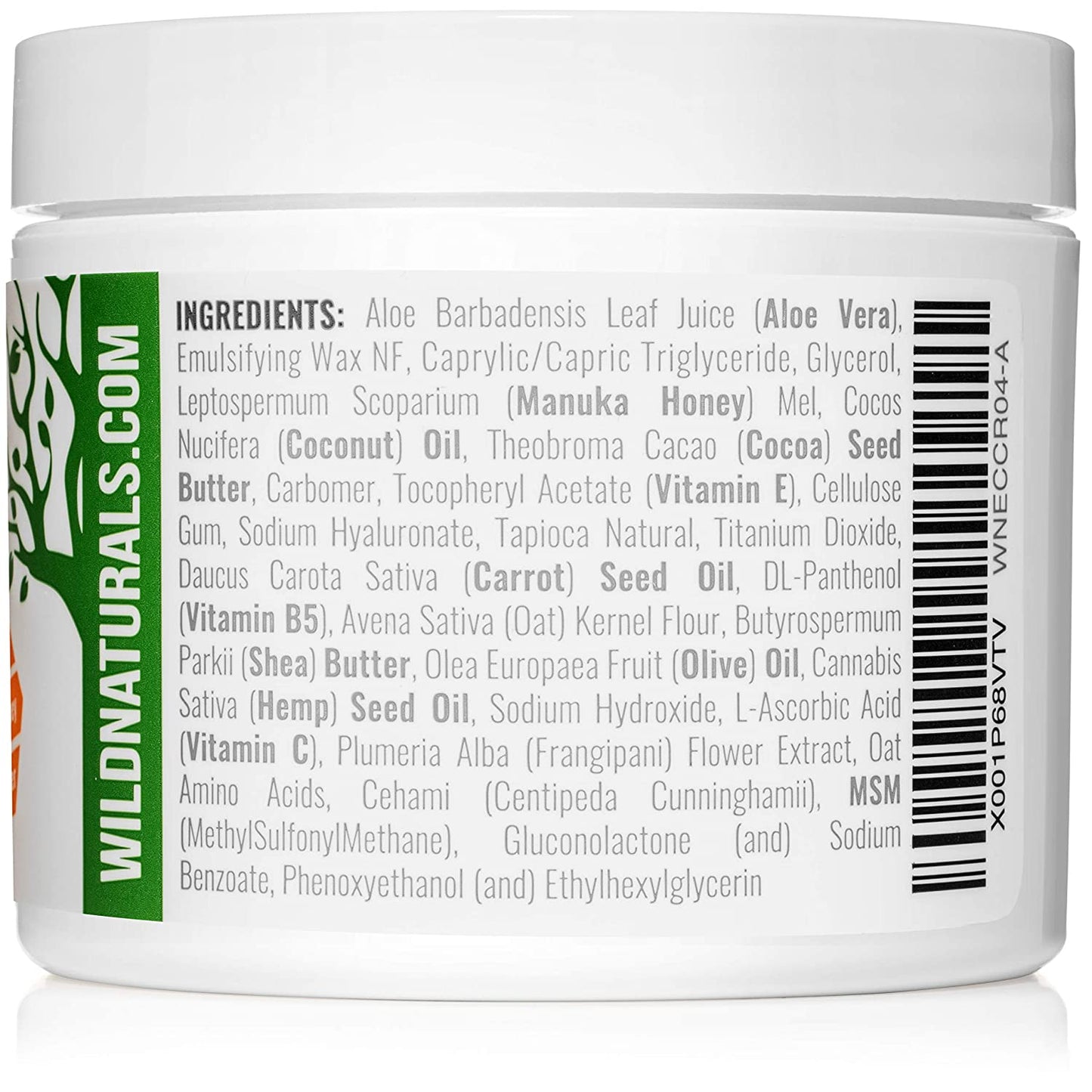 Wild Naturals Eczema Psoriasis Cream Soothes, Moisturizes & Repair Skin, 4 oz. / 113g