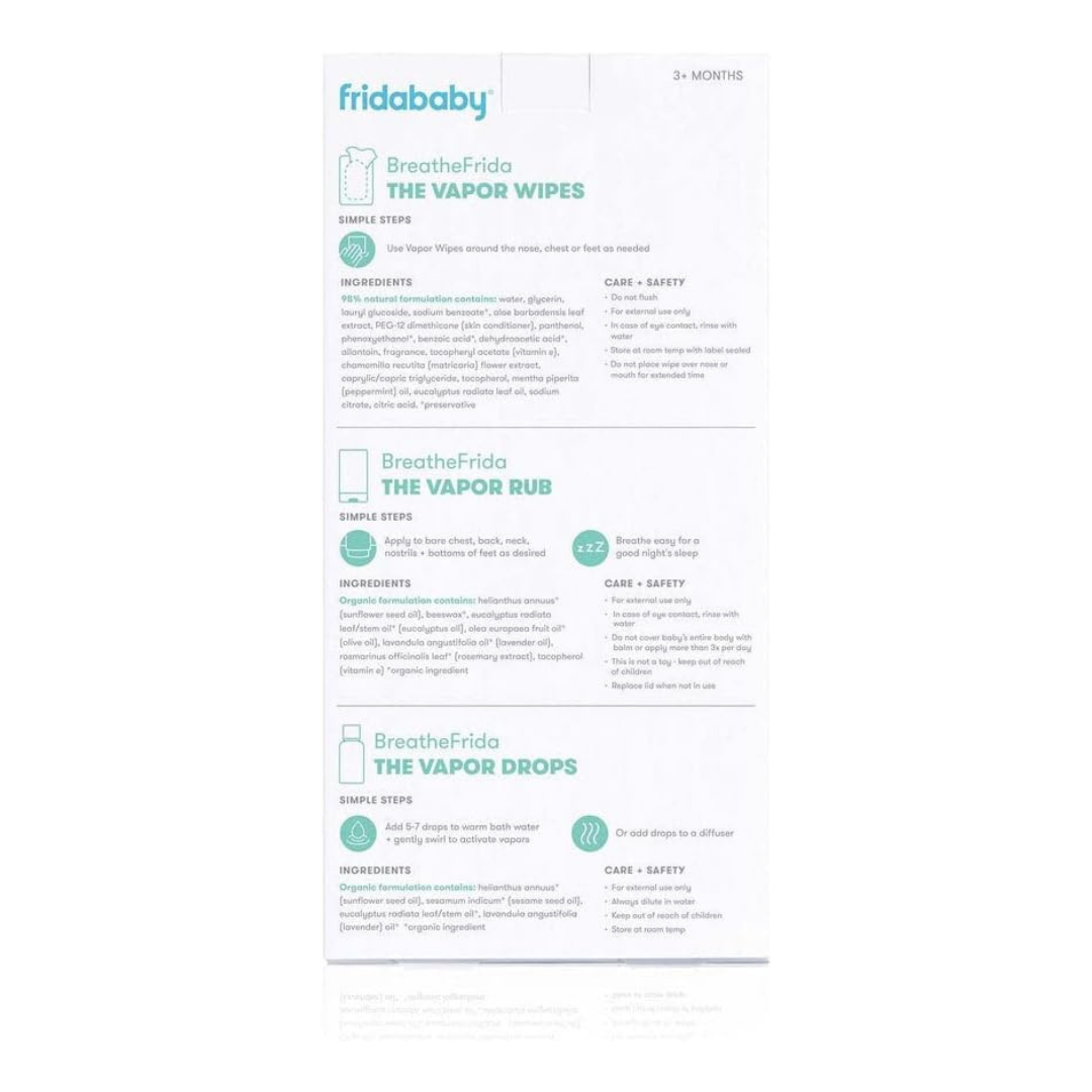 Frida baby Breathe Easy Kit Sick Day Essential
