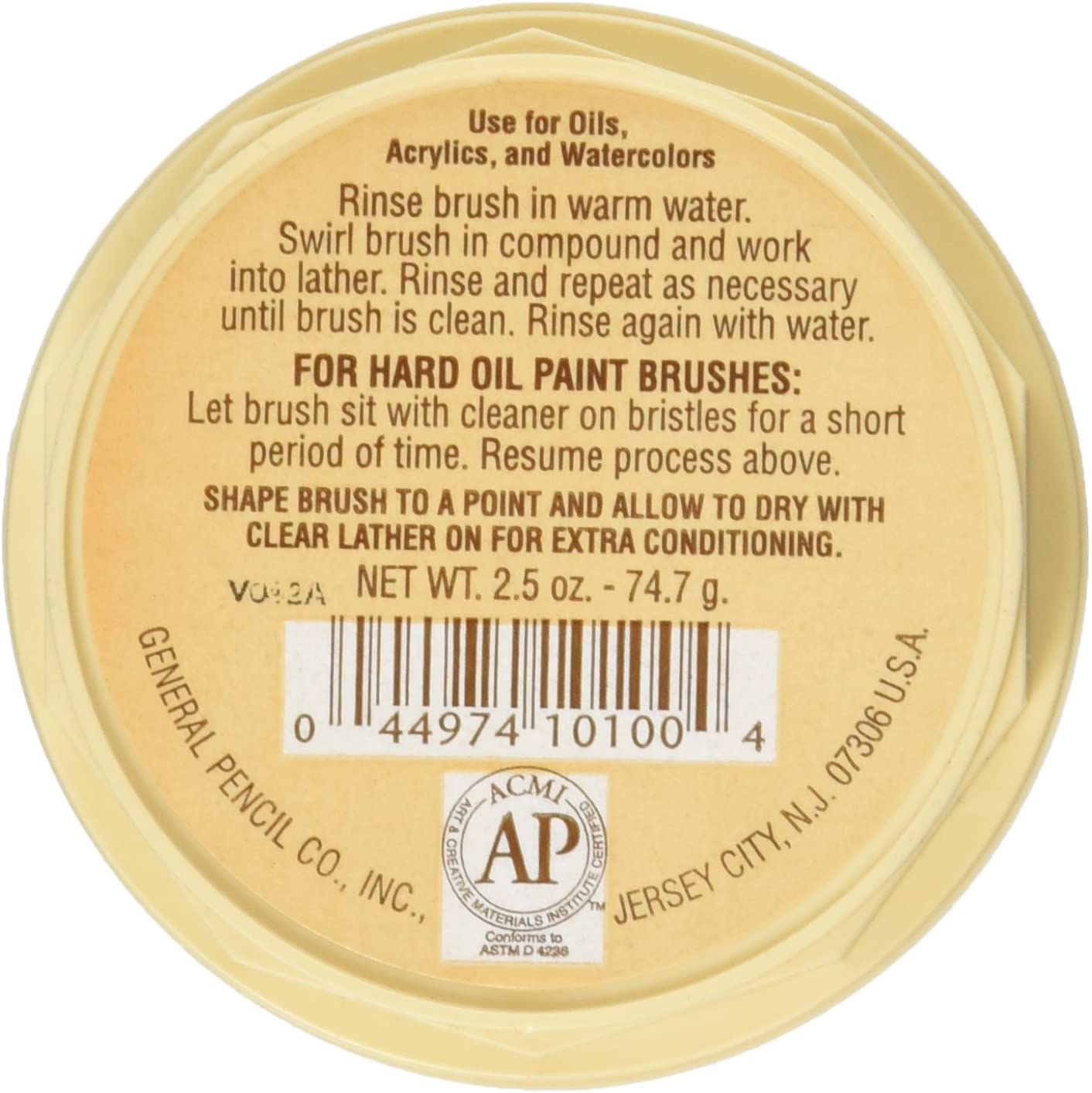 The Masters Brush Cleaner and Preserver #105-BP, Restores Hard Oil Paint Brushes, 2.5 oz. / 70.75g