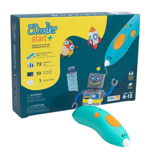 3 Doodler Start+ Essential 3D Pen Set For Kids Ages 6-13 Years Old