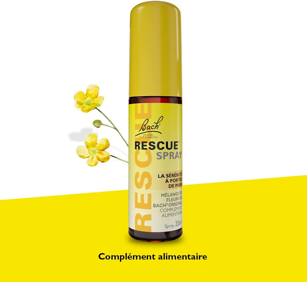 Rescue Remedy Flower Essences Comfort And Reassure Emotional Wellness, 20 ml (Spray)
