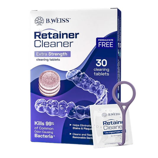 B. Weiss Retainer Cleaner Extra Strength Cleaning Tablets 30 Count