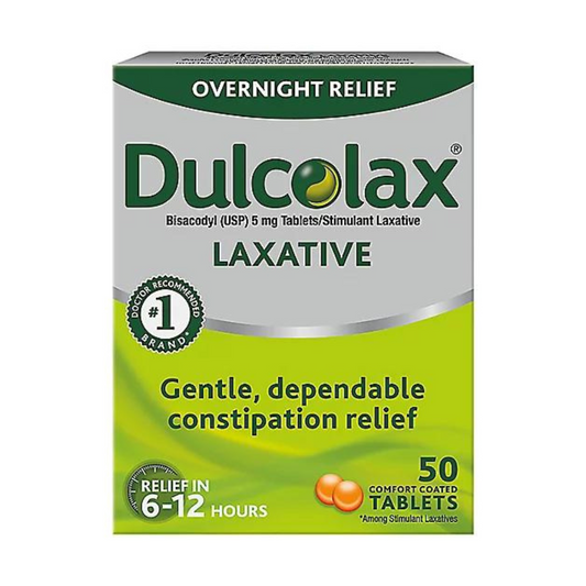 Dulcolax Laxative (5mg) | 6-12HR Constipation Relief (25 Comfort Coated Tablets)