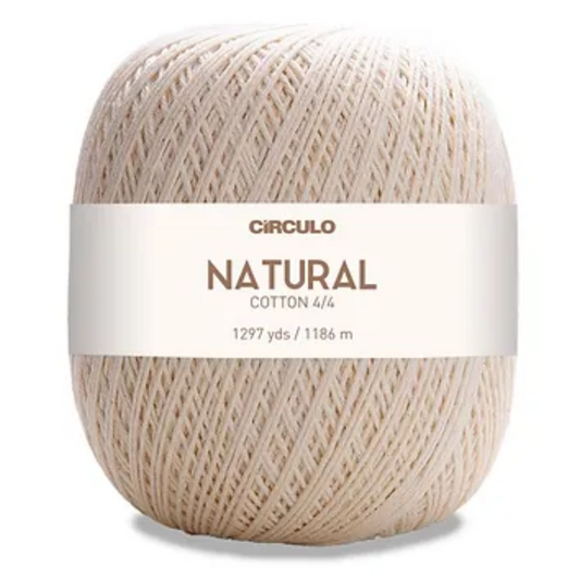 Circulo Yarns NATURAL COTTON 100% Brazilian Virgin Cotton 4/4 Natural 1297 yds / 1186 m