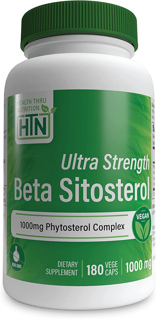 Health Thru Nutrition Ultra Strength Beta Sitosterol Phytosterol Complex 1000mg 180vegacaps