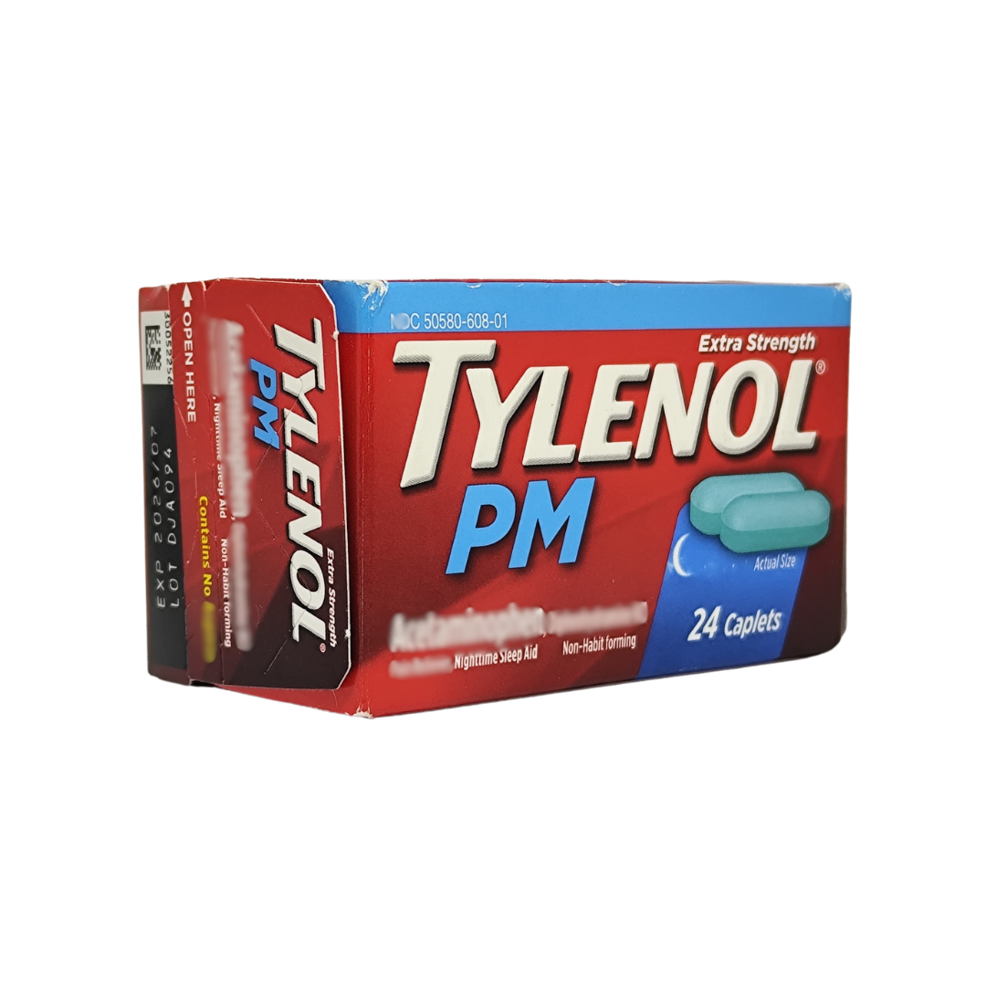 Tylenol PM Extra Strength Nighttime Sleep Aid, 24 Caplets