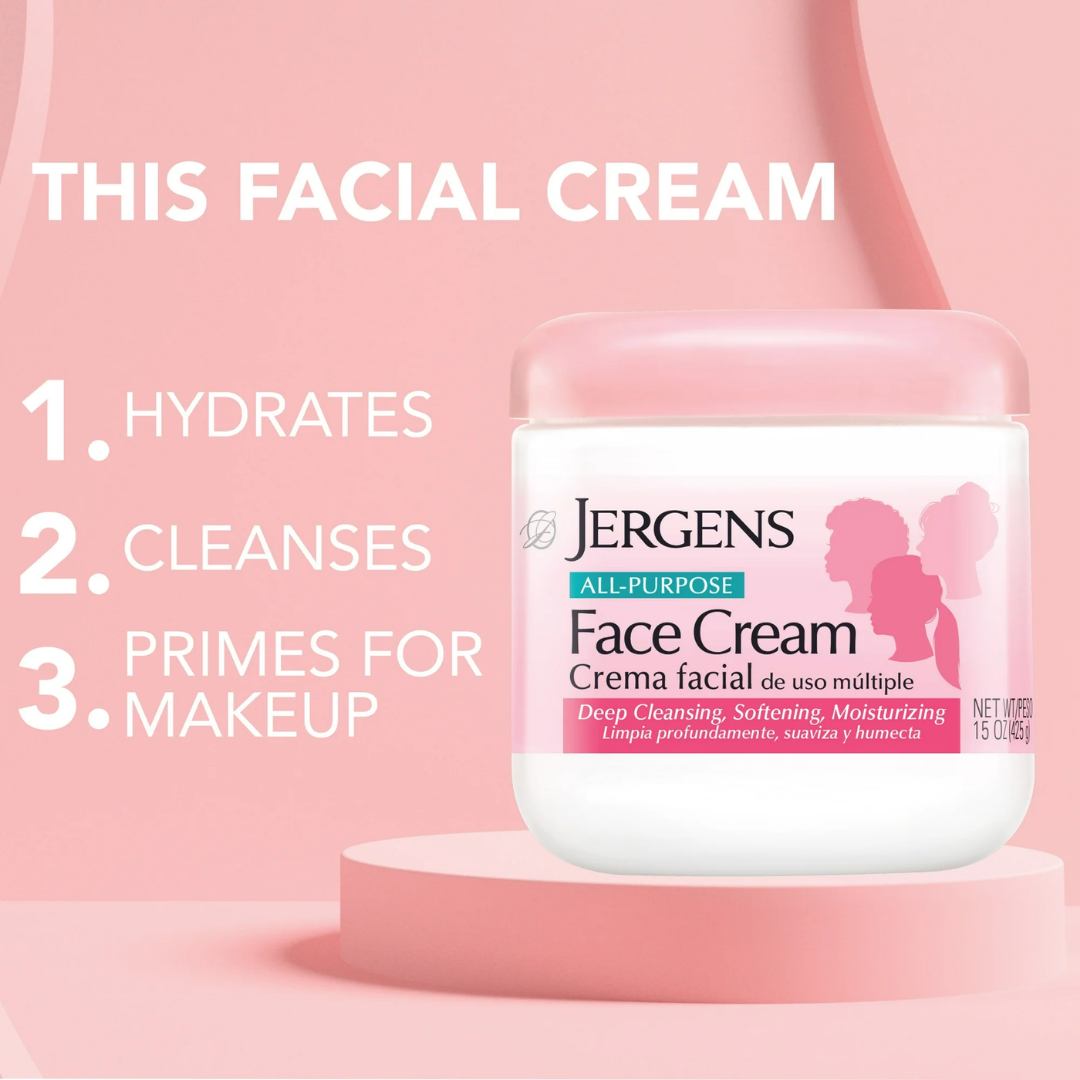 Jergens All-Purpose Face Cream, 15 oz / 425 g