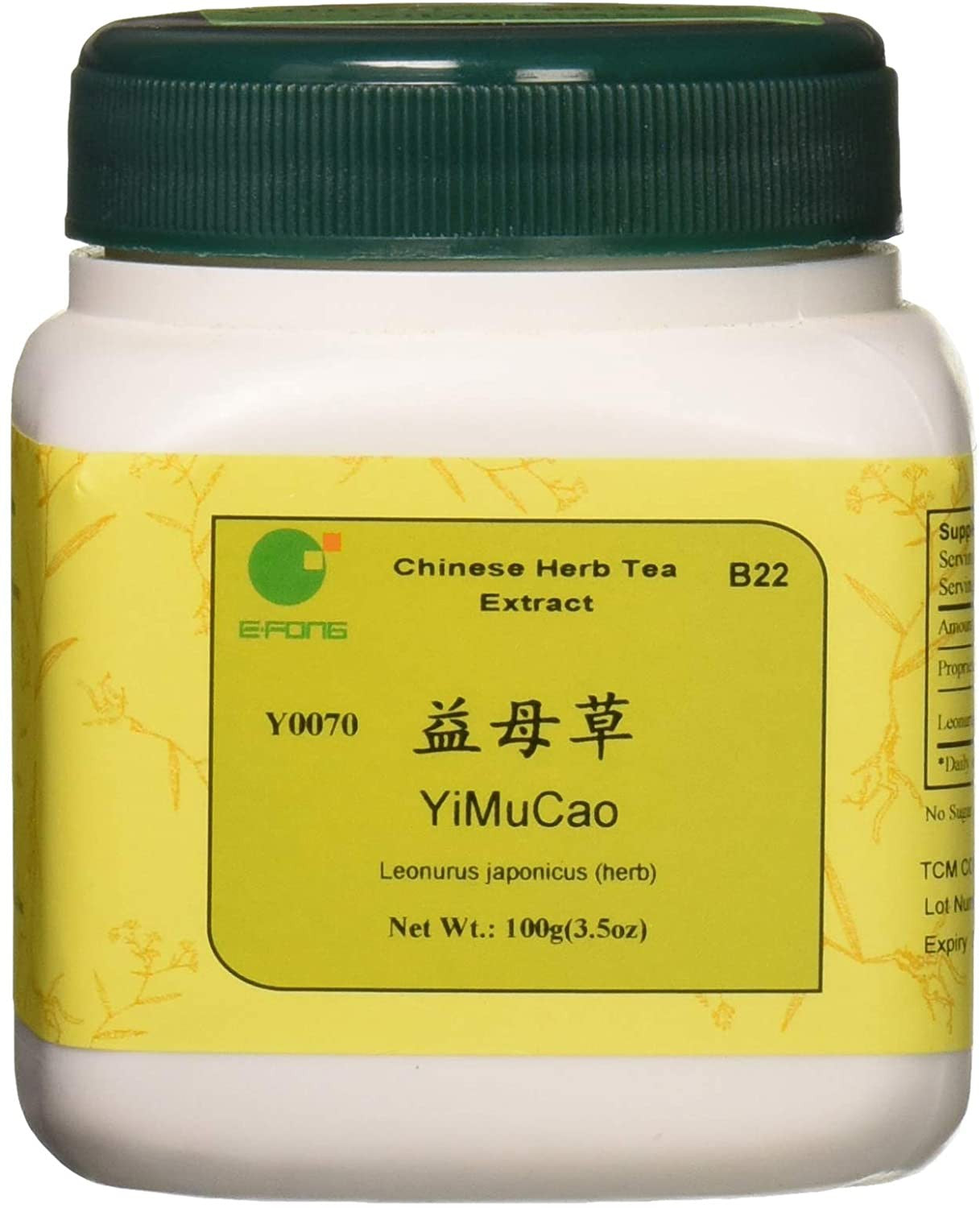 E-Fong YiMuCao Chinese Herb Tea Extract, 3.5 oz / 100 g