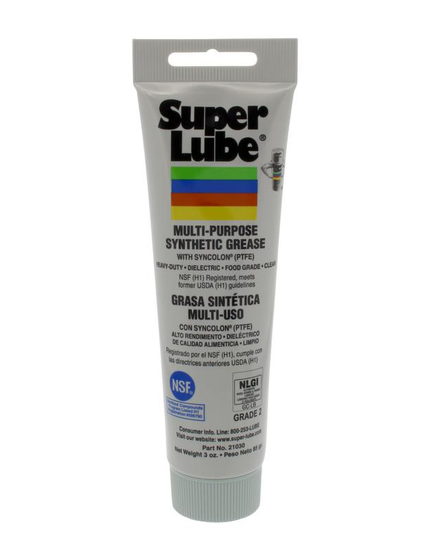Super Lube 21030 Multi-Purpose Synthetic Grease with PTFE 3 oz Tube Translucent White (3 oz)