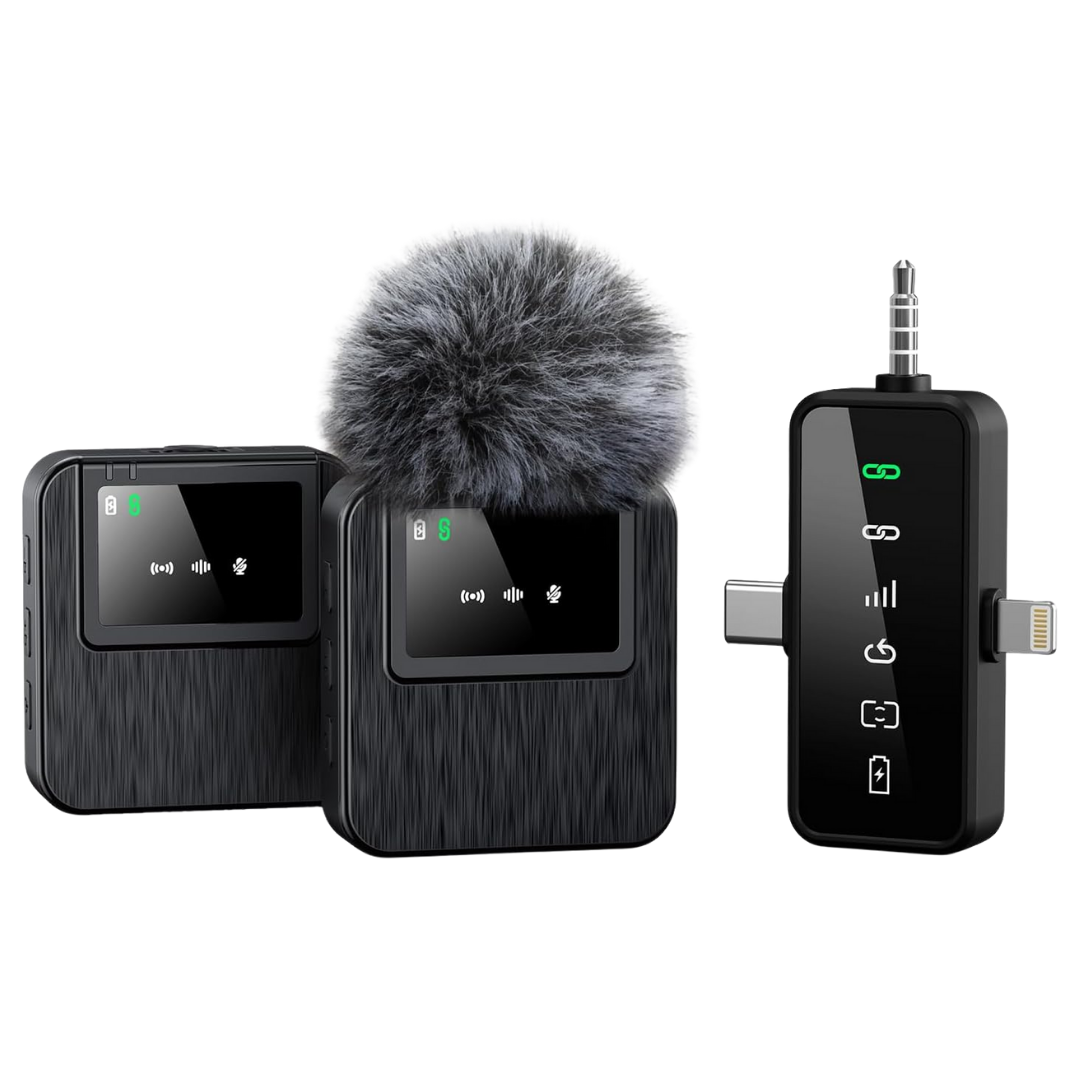 Bailixin 3in1 Wireless Mini Microphone